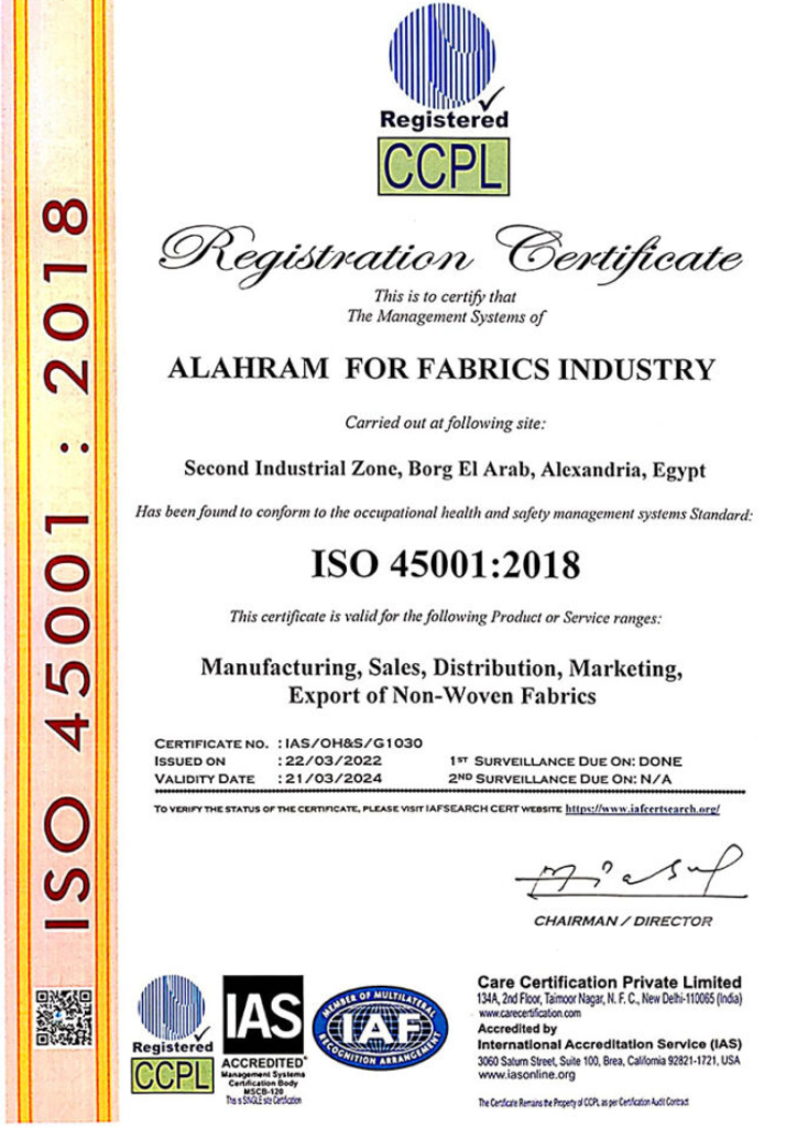 ISO 45001:2018 Certification
