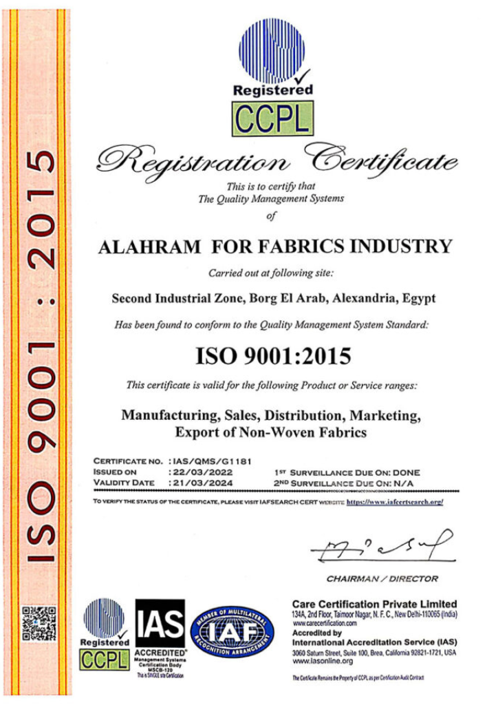 ISO 9001:2015 Certification